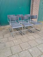 Vintage Retro Design Italy Buisframe Stoelen Bauhaus Stijl, Ophalen, Zo goed als nieuw, Zwart, Bauhaus vintage Retro Design Memphis Post modern