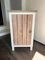 Hout houten kast kastje wit bruin nachtkast nachtkastje, Ophalen, Zo goed als nieuw, Hout