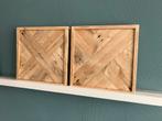 Handgemaakte Houten Wanddecoratie (set van 2) NIEUW, Ophalen of Verzenden, Nieuw