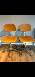 2 Antieke Grahl stoelen, Huis en Inrichting, Ophalen, Gebruikt, Twee, Bruin