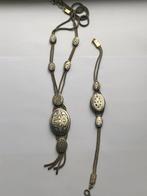Set zilveren (800) ketting en armband oud vintage oriëntaal, Ophalen of Verzenden, Gebruikt, Zilver, Zilver