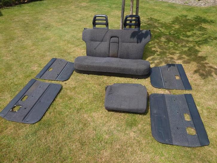 Volvo 240/245 interieur Zwart/grijs grof stof, Auto-onderdelen, Interieur en Bekleding, Volvo, Gebruikt, Ophalen