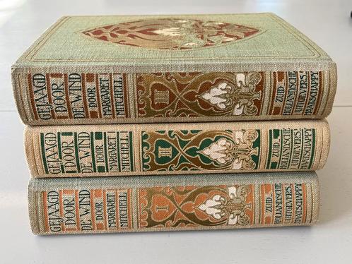 Gejaagd door de wind, M.Mitchel,3 delen., Antiek en Kunst, Antiek | Boeken en Bijbels, Ophalen of Verzenden