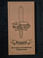 Wapenschild / tegel PIROC Prinses Irenekamp Veldhoven, Ophalen of Verzenden, Landmacht, Nederland, Embleem of Badge