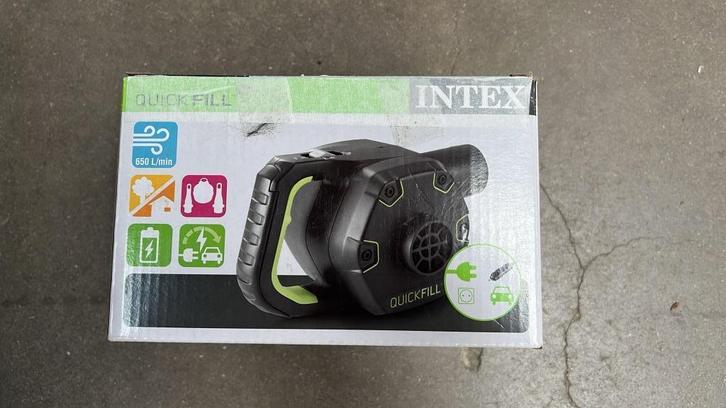 Intex Draadloze Elektrische Luchtpomp (12V/230V), Caravans en Kamperen, Luchtpompen, Zo goed als nieuw, Elektrisch, Ophalen of Verzenden