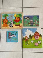 4 houten puzzels Fisher Price, Bruna, Ophalen of Verzenden, 10 tot 50 stukjes, Zo goed als nieuw, 6 maanden tot 2 jaar