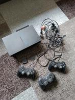 PlayStation 2 omgebouwd incl. controllers, mic en spellen, Gebruikt, Ophalen of Verzenden, Met 3 controllers of meer, Met games