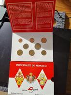 Monaco originele Euroset 2001BU, Ophalen, Koningin Beatrix, Euro's, Setje
