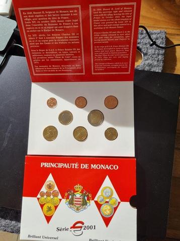 Monaco originele Euroset 2001BU beschikbaar voor biedingen