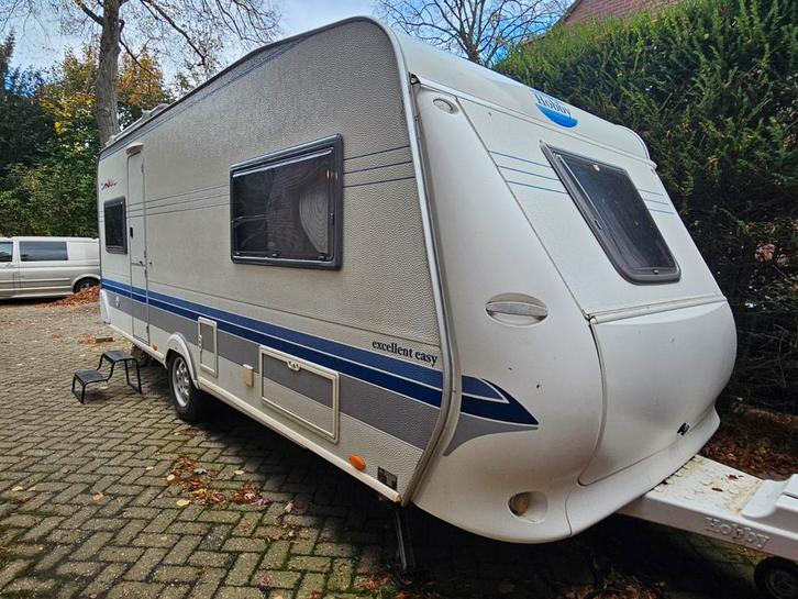 Caravan Hobby easy de luxe540 2006, Caravans en Kamperen, Caravans, Particulier, tot en met 4, Rondzit, Hobby, Mover, Ophalen