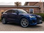 Audi Q3 Sportback 45 TFSI e S Edition 245 PK | Navarra Black, Auto's, Gebruikt, Zwart, Blauw, 245 pk