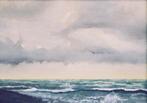 Schilderij.  Storm in de monding van de WESTERSCHELDE, Ophalen of Verzenden