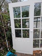 Deur met 6 ruitjes gratis afhalen., Ophalen, Gebruikt, Binnendeur, 200 tot 215 cm