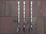 3 raamuitzetters met stelpennen  , Ophalen of Verzenden, Gebruikt, Rvs, Overige typen
