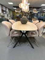 Deens ovalen tafel keramiek - tafel deens ovaal 180cm, Ophalen, Nieuw, Bruin, Vier