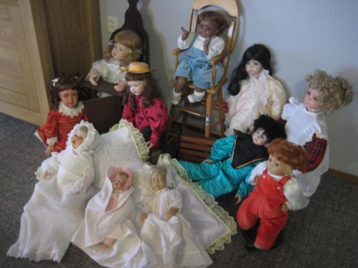 porseleinen poppen, Verzamelen, Poppen, Zo goed als nieuw, Pop, Ophalen