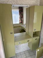 Retro Groene Badkamer Meubels Jaren 70, Huis en Inrichting, Ophalen, Gebruikt, 50 tot 100 cm, Minder dan 100 cm