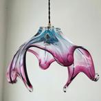 Vintage glazen hanglamp, Huis en Inrichting, Lampen | Hanglampen, Ophalen of Verzenden, Zo goed als nieuw, Minder dan 50 cm