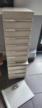 Ordner laden kastjes, stapelbaar, A4 formaat, Ophalen, Kunststof, Gebruikt, 5 laden of meer