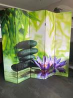 Kamerscherm  met lotus bloem - 180 x 200cm, Ophalen, Gebruikt