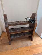 Vintage Brutalist wijnrek 12 flessen, Ophalen of Verzenden, Zo goed als nieuw, Minder dan 50 cm