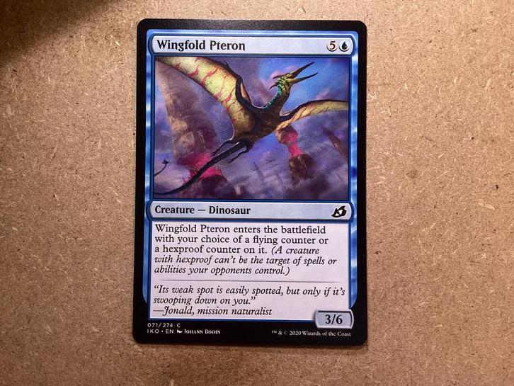 1x Wingfold Pteron [071/274] (Near Mint), Hobby en Vrije tijd, Verzamelkaartspellen | Magic the Gathering, Zo goed als nieuw, Losse kaart
