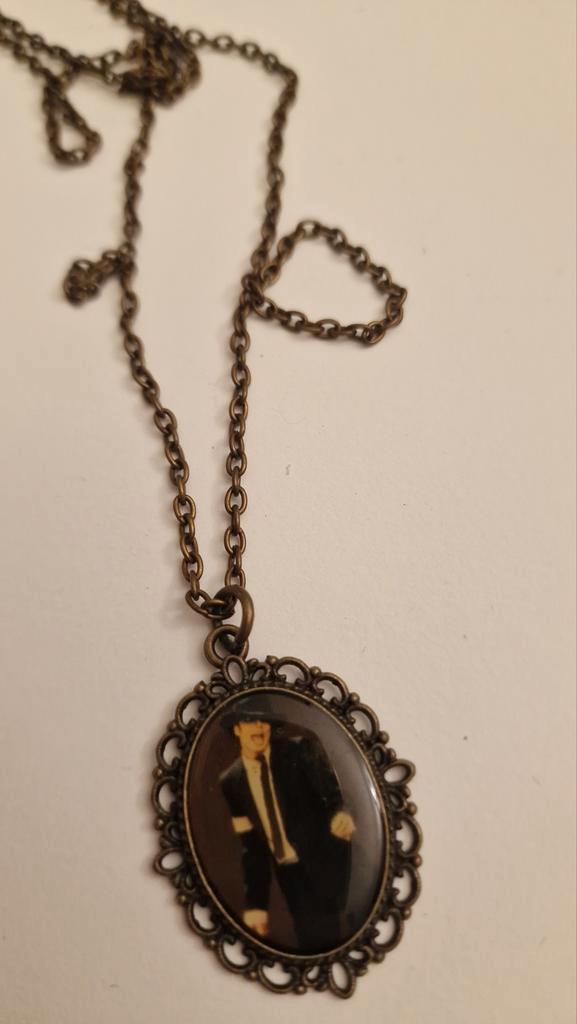 Michael Jackson Hanger Ketting, Sieraden, Tassen en Uiterlijk, Kettingen, Overige materialen, Bruin, Ophalen of Verzenden
