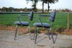 Buisframestoelen Strafor Steelcase, Huis en Inrichting, Stoelen, Ophalen, Gebruikt, Twee, Metaal