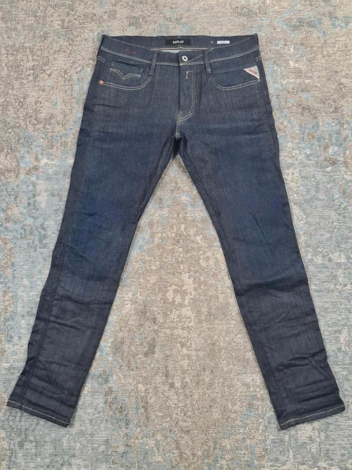 Replay ANBASS W34 L32 Slim STRETCH Bronno3432 Blauw, Kleding | Heren, Spijkerbroeken en Jeans, Zo goed als nieuw, W33 - W34 (confectie 48/50)