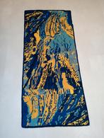 Vintage/retro wollen vloerkleed/loper 135x60, Vintage/retro, Zo goed als nieuw, 150 tot 200 cm, Blauw