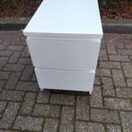 Nachtkastje met 2 lades, Huis en Inrichting, Slaapkamer | Nachtkastjes, Ophalen, Minder dan 45 cm