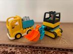 Duplo graafmachine en kiepwagen, Ophalen of Verzenden, Zo goed als nieuw, Duplo