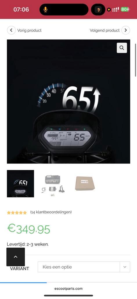 NIU UQI GT 65+KMH OPVOEREN CONTROLLER, Fietsen en Brommers, Brommeronderdelen | Scooters, Ophalen of Verzenden