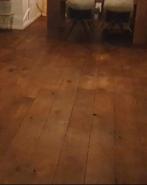 Houten vloer, grenen 45m², 2 cm dik, Doe-het-zelf en Verbouw, Vloerdelen en Plavuizen, Ophalen, Gebruikt, Vloerdelen of -planken