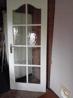 Opdekdeur  mahonie geschilderd, Doe-het-zelf en Verbouw, Deuren en Horren, Ophalen, Gebruikt, 80 tot 100 cm, Binnendeur