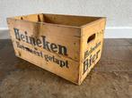 Heineken krat hout uit 1972, Ophalen of Verzenden, Gebruikt, Overige typen, Heineken