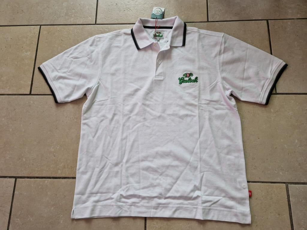 Grolsch Bier heren polo maat XL, Ophalen of Verzenden, Nieuw, Maat 56/58 (XL), Wit