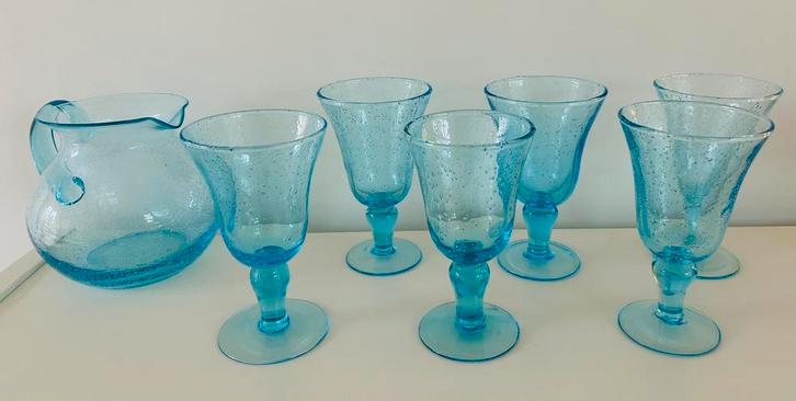 POLS POTTEN 6 wijnglazen met karaf, Verzamelen, Glas en Borrelglaasjes, Nieuw, Overige typen, Ophalen