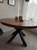 Mangohout Rond zit-sta tafel, Huis en Inrichting, Tafels | Eettafels, Ophalen, 50 tot 100 cm, 100 tot 150 cm, Rond