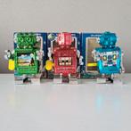 Vintage plastic Robots - Set van 3, Ophalen of Verzenden