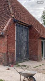 Grote opgeklamte staldeuren of baanderdeuren, Doe-het-zelf en Verbouw, Deuren en Horren, Ophalen, Gebruikt, Buitendeur, 120 cm of meer