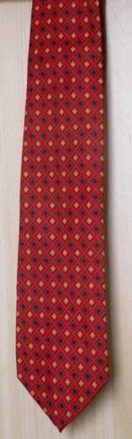 NS stropdas service medewerker rood met blauw gele blokjes, Ophalen of Verzenden, Nieuw, Trein, Boek of Tijdschrift