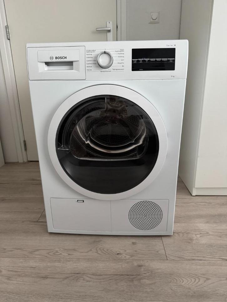 Zeer goed werkende WASDROGER BOSCH (8 KG!!), type WTG846C0NL, Witgoed en Apparatuur, Wasdrogers, Gebruikt, Condens, Voorlader