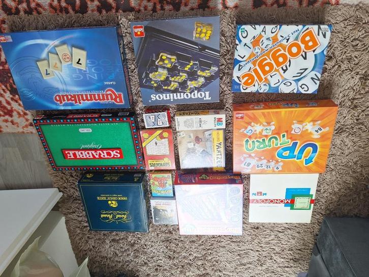 Groot aantal gezelschapsspellen in uitstekende staat., Hobby en Vrije tijd, Gezelschapsspellen | Overige, Zo goed als nieuw, Een of twee spelers