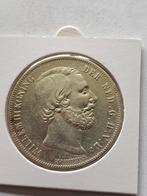 Rijksdaalder Willem lll 1855 zilver, Postzegels en Munten, Zilver, 2½ gulden, Ophalen of Verzenden, Koning Willem III