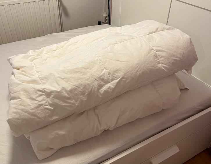 4-seizoensdekbed set 200 x 200, Huis en Inrichting, Slaapkamer | Boxsprings, Zo goed als nieuw, Tweepersoons, Ophalen