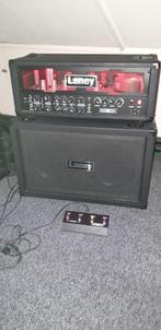 Laney versterker IRT 120 H + Laney cabinet  + footswitch, Ophalen, Gebruikt, Gitaar, 100 watt of meer