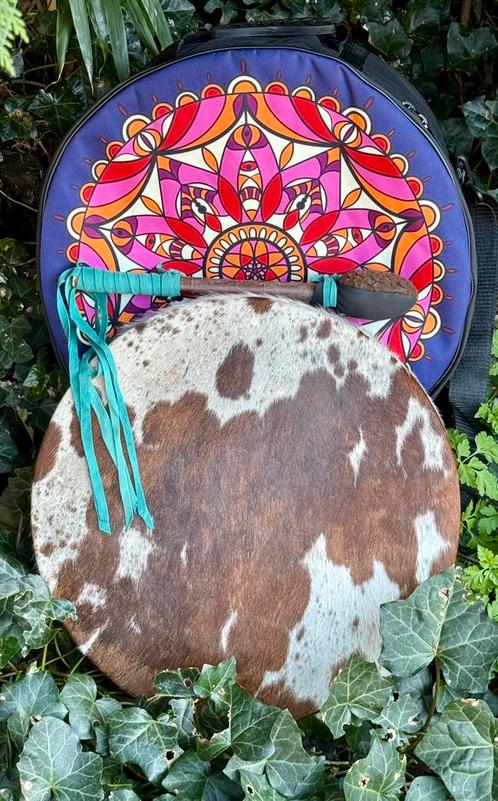 Sjamanendrum Paard 42 cm OVERGEDRAGEN, Muziek en Instrumenten, Percussie, Nieuw, Ophalen of Verzenden