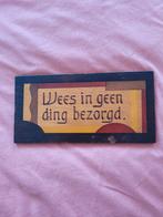 Set antieke schilderijtjes met spreuken, Ophalen of Verzenden, Zo goed als nieuw