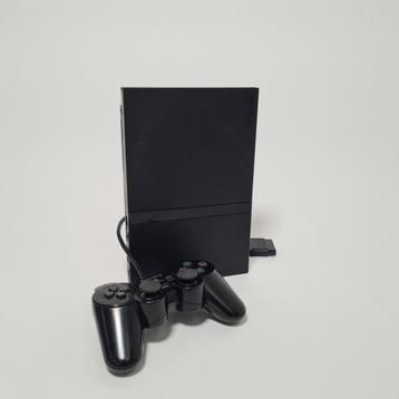 Playstation 2 Slim met Zwarte Controller beschikbaar voor biedingen